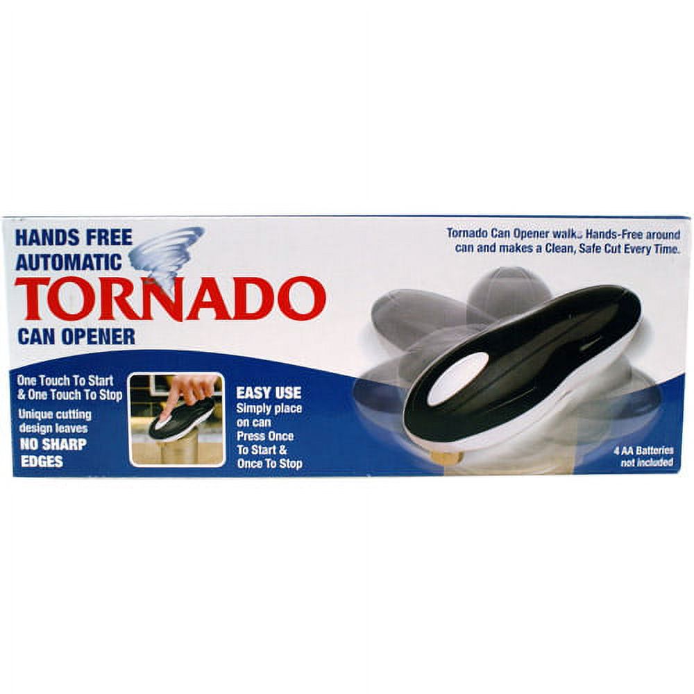 Tornado Can Opener, Hands Free and Automatic, One Touch to Start, One