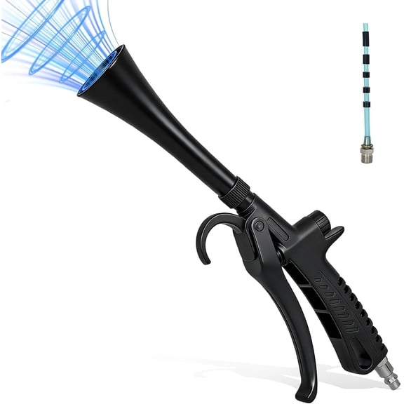 Tornado Cleaning , Pro Auto Detailing Tool for Interior & Exterior Deep Cleaning, Air Blow for Quick Dust & Dirt Removal, Air Compressor Tornado Cleaning