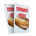thumbnail image 1 of Tornado Fries (2-PACK) 24" x 36" Plastic Signs | Sign Insert 4mm Corrugated Plastic Signs Storefront Window Poster, 1 of 2