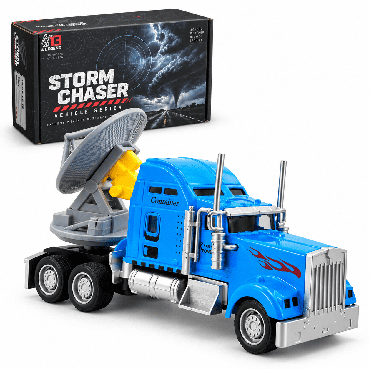 Tornado Interceptor Toy Car, Storm Chaser Car Tornado Toys TIV-II 3D ...
