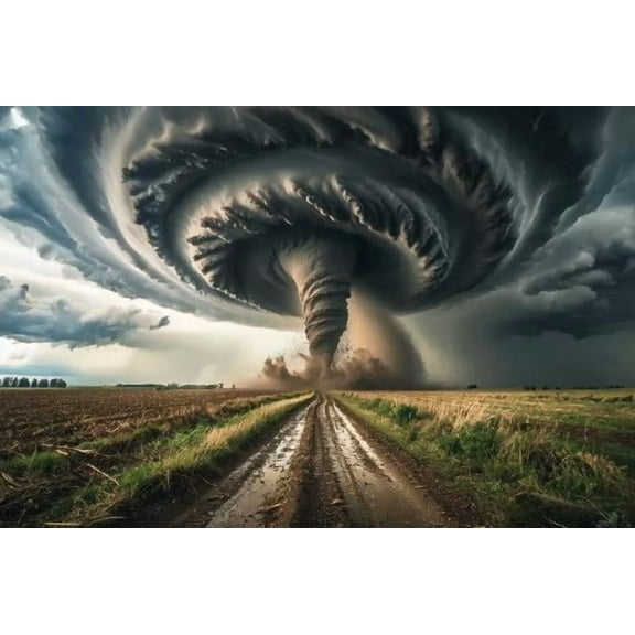 Tornado Jigsaw Puzzle for Adults 500 Pieces Fun Challenging Educational Gift Art Home Decor