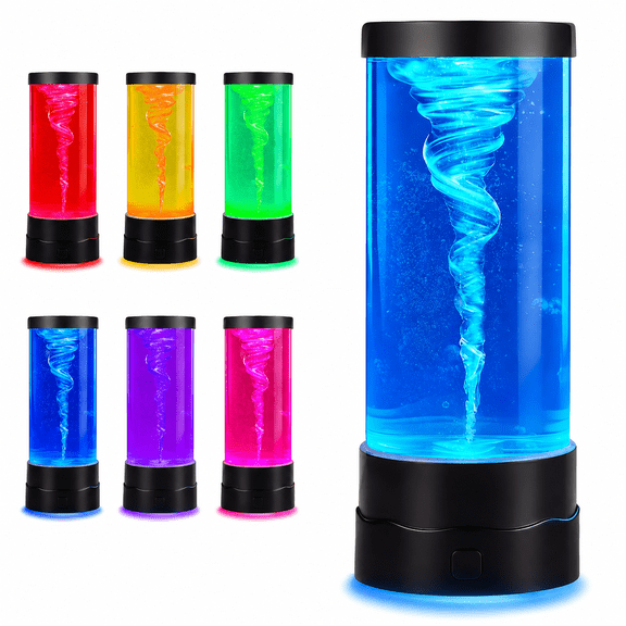 Lava Lamp, Motion Lamp for Bedroom Decor, 7 Color Changing LED Light for Living Room and Teens Desk, Birthday Gift