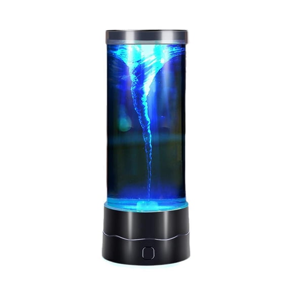 Tornado Lamp with Water Vortex, Twister Hurricane Mood Night Light, Novelty Nature Decor Gift for Boys Girls Men Women, Holiday Christmas Birthday