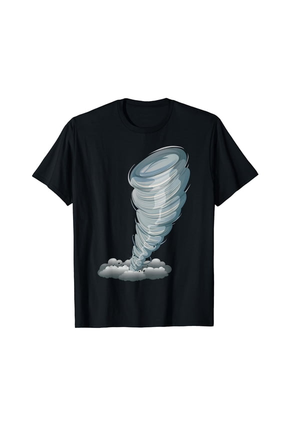 Tornado Lazy DIY Halloween Costume Storm Chasers Hurricane Black T-Shirt