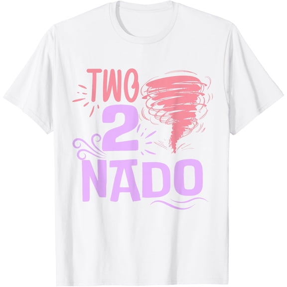 Tornado Second Birthday TWO Nado 2nd Bday Party Twonado Kids T-Shirt