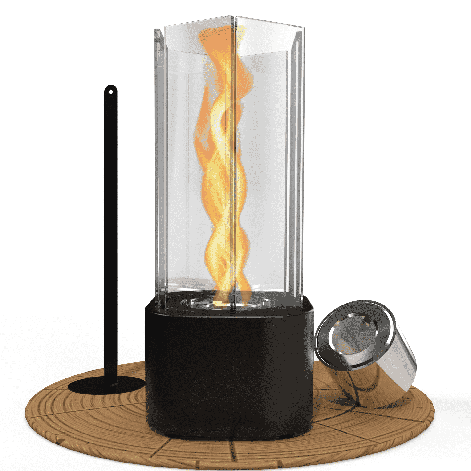 Tornado Tabletop Fire Pit with Large Burner, Tabletop Fireplace with Adjustable Flame,Indoor/Outdoor Gift for Patio & Balcony Parties,Great Birthday Gift
