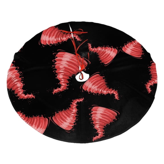 Tornado Tree Skirt Christmas Printed Xmas Holiday Decorations Indoor Outdoor 36"