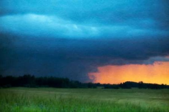 Tornado Warning Canvas Art - Roberta Murray (12 x 18)