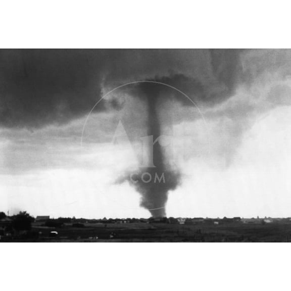 Tornado in Wyoming, Scenic Unframed Photographic Print Wall Art Sold by ArtCom