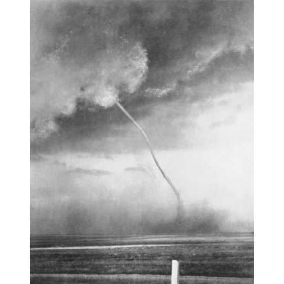 Tornado in a field Canvas Art - (24 x 36)