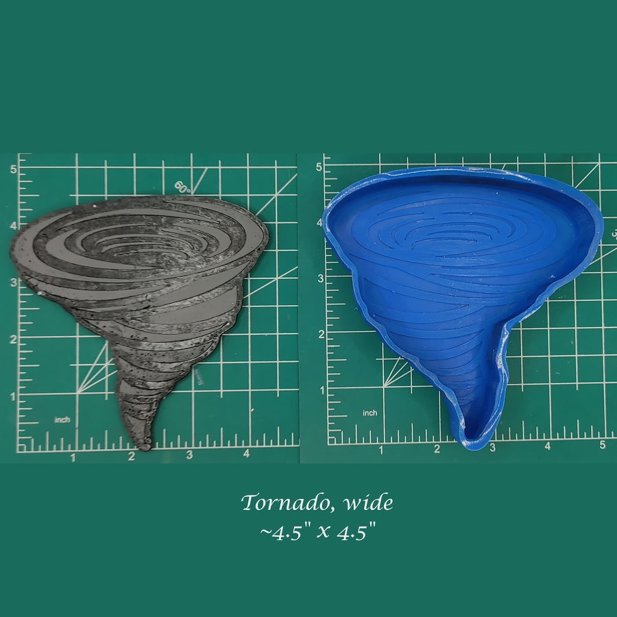 Tornado - wide - Silicone Freshie Mold