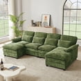 thumbnail image 1 of Tornama Linen Storage Chaise and Pocket Sectional Sofa, Gree, 1 of 9