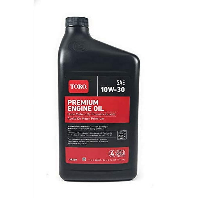 Toro 38280 Premium 4Cycle 10W30 Lawn Mower Engine Oil 32 oz