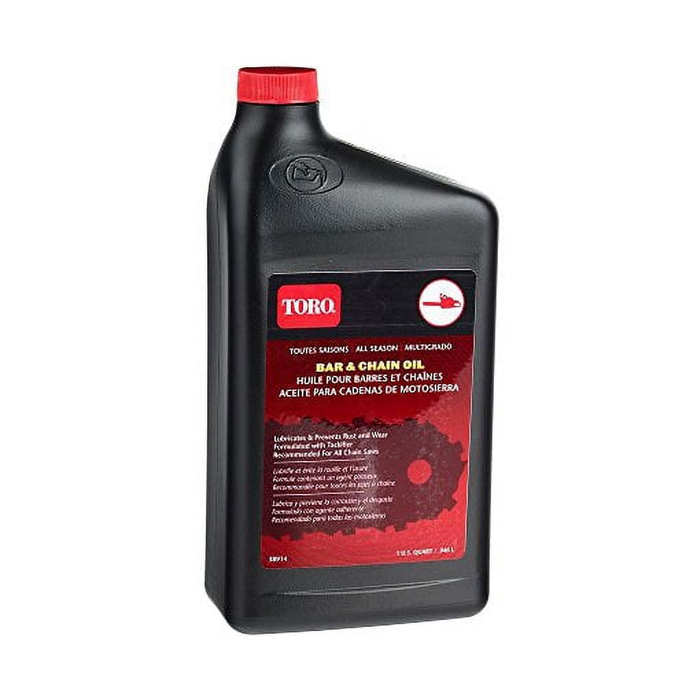 Toro 38914 Chainsaw Bar and Chain Oil Lubricates Bar and Chain for Smooth Movement, 1 Quart