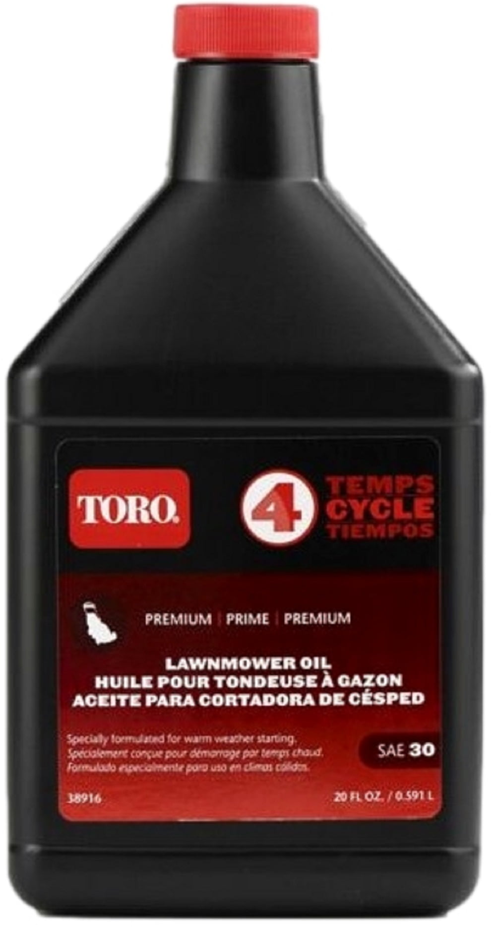 Toro 38916A Universal Premium 4-Cycle SAE 30 Lawn Mower Oil 18 oz.