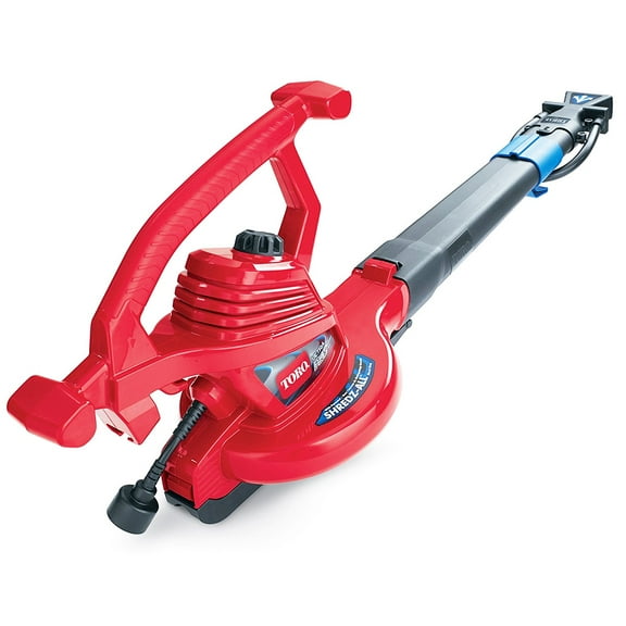 Toro 51621 UltraPlus Leaf Blower Vacuum, Variable-Speed (up to 250 mph) with Metal Impeller, 12 amp,Red