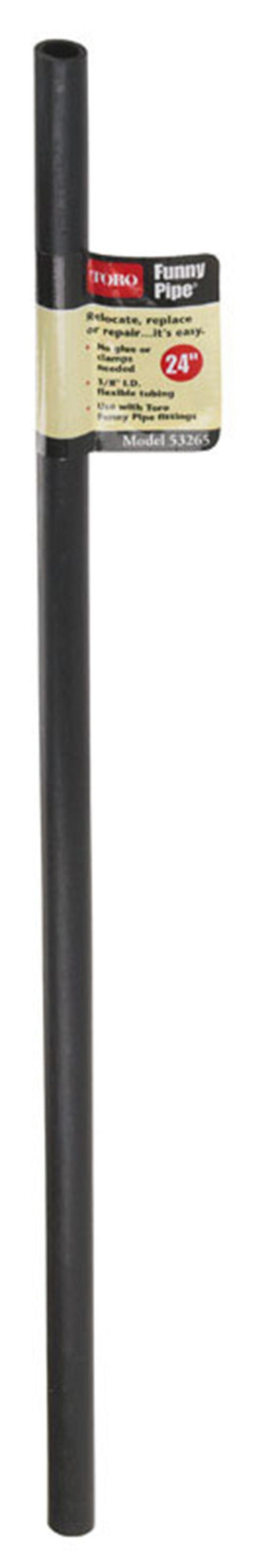 Toro 53265 Polyethylene Funny Pipe, 3/8" x 24", Black