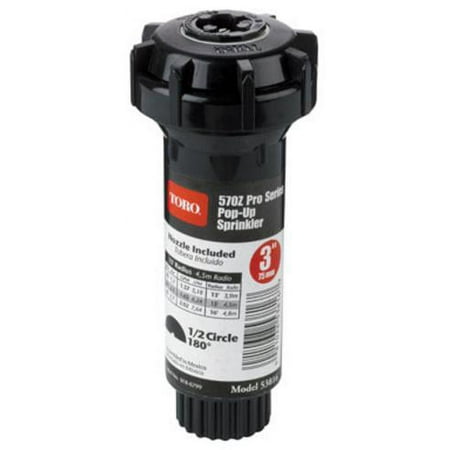 Toro 53816 570-Series Half Circle Pop-Up Fixed-Spray Sprinkler, 15'