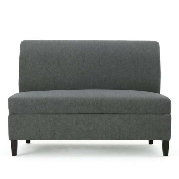Toro Fabric Storage Loveseat, Charcoal