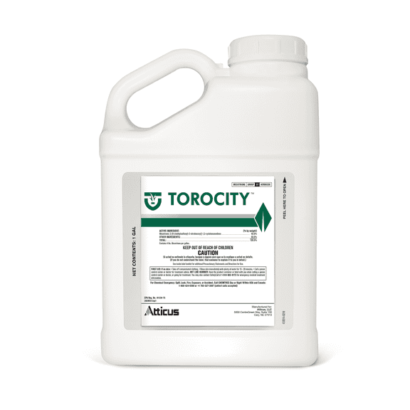 Torocity Turf Herbicide - Mesotrione Concentrate (1 gal) by Atticus (Compare to Tenacity)  Selective Herbicide Weed Killer for Commercial and Residential Lawns  Pre and Post Emergent Control