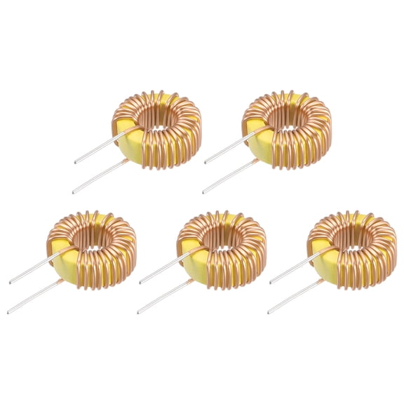 Toroid Inductance Copper Coil Vertical Inductor 33uH 5A for DIY PCB Pack of 5