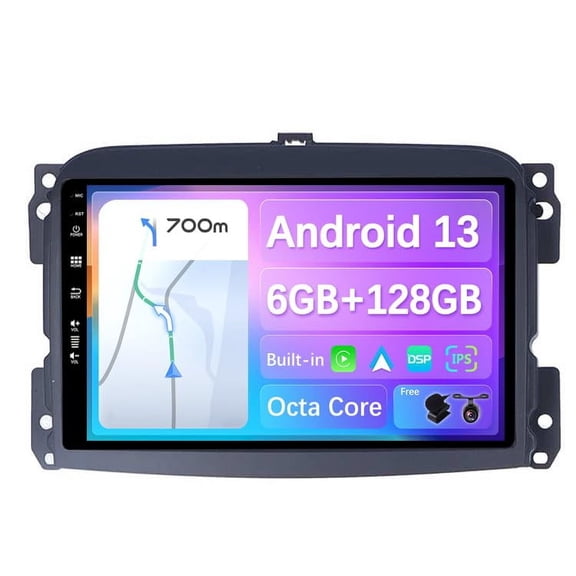 Torovo - [6G+128G] - Android 13 IPS Car Stereo For FIAT 500L (2012-2016) - Built-in DSP/Carplay/Android Auto - Camera MIC FREE - 10.1 Inch 2 Din -Support Steering Wheel WiFi DAB Fast-boot 360-Camera