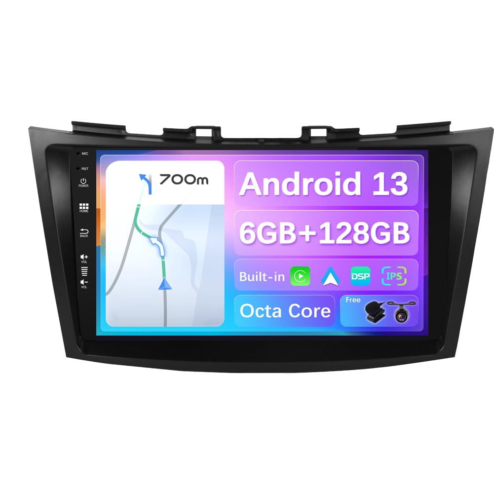 Autoradio SXAUTO Android 14 Per Suzuki Swift/Ertiga (2011-2017), 9 Pollici, 4+64GB, Carplay Wireless, DSP, Telecamera Inclusa