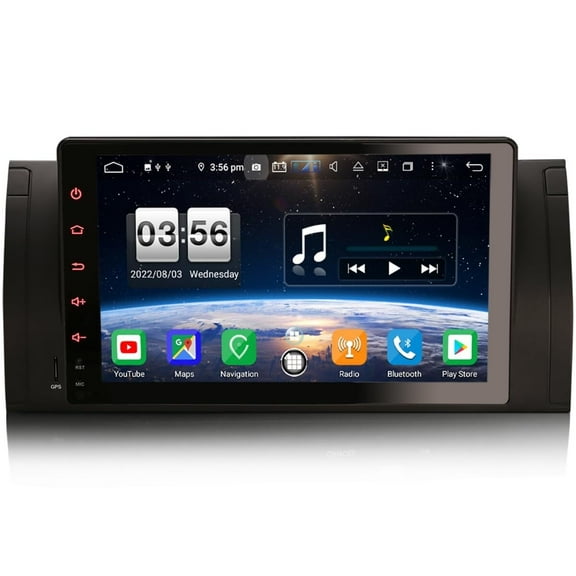 Torovo 9 Inch Android 10.0 Car Stereo for BMW 5 Series E39 X5 E53 M5 Support GPS Sat Nav Carplay Android Auto DSP Bluetooth Wifi DAB+ TPMS 8-Core 4GB RAM + 64GB ROM
