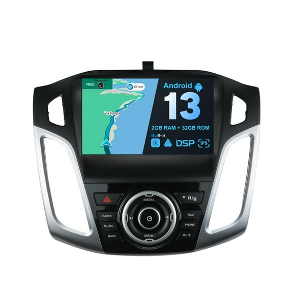 Torovo - Android 10 Car Stereo Fit For Ford Focus (2012-2017) - Wireless Carplay + Android Auto - [2G+32G] - Rear Camera FREE - IPS 9 Inch 2 Din - Support Steering Wheel WiFi 4G DAB Fast-boot EQ BT