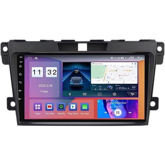 Torovo Android 12.0 Car Stereo Radio for M-Azda CX-7 2007-2015 GPS Sat Navigation 9'' Touchscreen DVD Multimedia Player FM BT Receiver with Bluetooth 4G 5G Wifi SWC DSP Carplay M700S