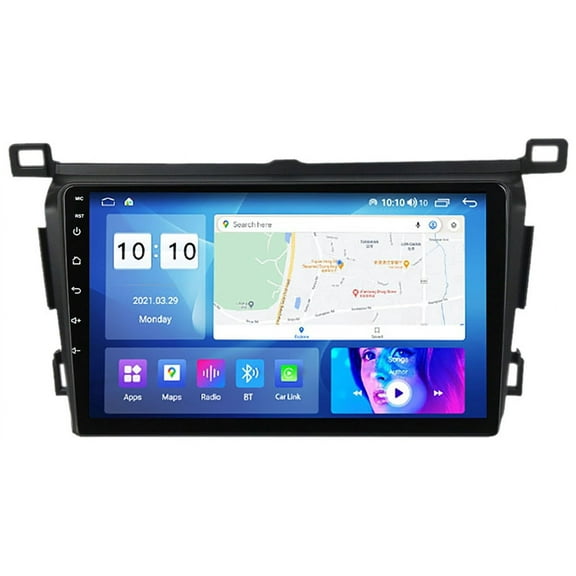 Torovo Android 12.0 Car Stereo Radio for T-oyota Rav4 13-18 GPS Sat Navigation 9'' Touchscreen DVD Multimedia Player FM BT Receiver with 4G 5G Wifi SWC DSP Mirror Link Carplay M300S