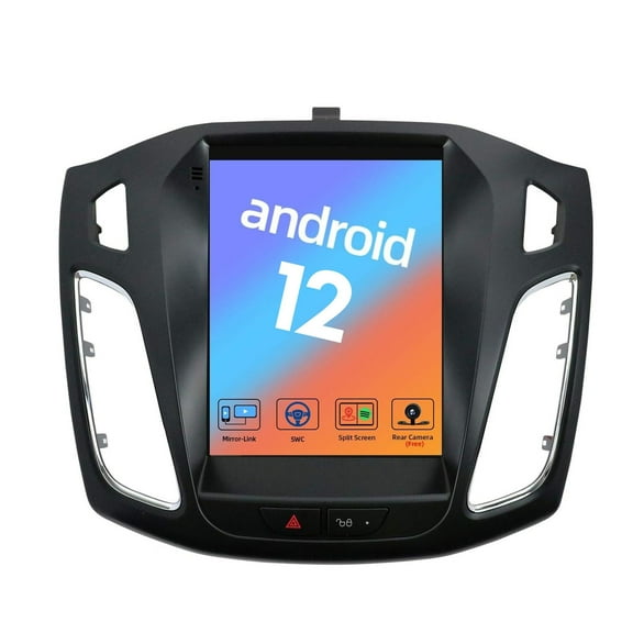 Torovo Android 12 Car Stereo Fit for Ford Focus (2010-2017) - 2G/32G - GPS 2 Din - Head Unit with FREE Rear Camera & Canbus - Support DAB/Steering Wheel/Bluetooth/WiFi/Mirrorlink/4G/Carplay - 9.7 Inch