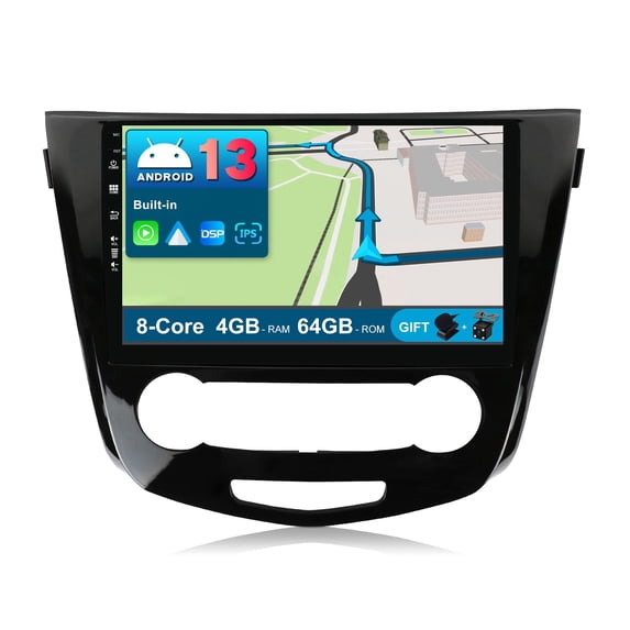 Torovo Android 12 Car Stereo For Nissan Qashqai J11 X-Trail Rouge (2014-2018) - Wireless CarPlay/Android Auto - 4G+64G - Camera + MIC - IPS 10.1 Inch 2 Din - DSP Steering Wheel DAB Fast-boot 360-CAM
