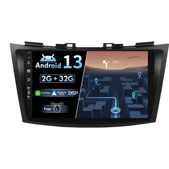 Torovo Android 12 IPS Car Stereo For Suzuki Swift / Ertiga (2011-2017) - Built-in Wireless Carplay + Android Auto - 2G+32G - Rear Camera FREE - 9 Inch 2 Din - Steering Wheel WiFi 4G DAB Fast-boot BT