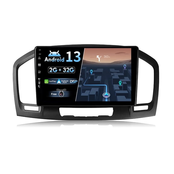 Torovo Android 13 IPS Car Stereo For Opel Holden Insignia (2008-2014) - Wireless Carplay/Android Auto - 2G+32G - Camera FREE - 9 Inch 2 Din - Steering Wheel WiFi DAB Fast-boot Split-Screen DSP