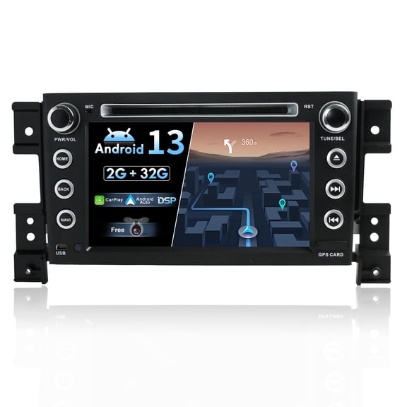 Torovo Android 13 IPS Car Stereo For SUZUKI SWIFT (2005-2016) Head Unit - Built-in CarPlay + Android Auto - 2G+32G - Rear Camera FREE - 10.1 Inch 2 Din - Steering Wheel DAB Fast-boot DSP Bluetooth