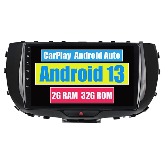 Torovo Car Stereo Radio for Kia Soul SK3 2019 2020 with CarPlay Android Auto Multimedia Player GPS Navigation Touch Screen Bluetooth WiFi