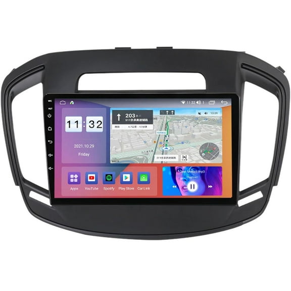 Torovo GPS Sat Navigation for O-Pel Insignia 2013-2017 Android 12.0 Car Stereo Radio 9'' Touchscreen 2 Din Headunit Multimedia Player Receiver with 4G 5G Wifi SWC DSP Carplay M100S