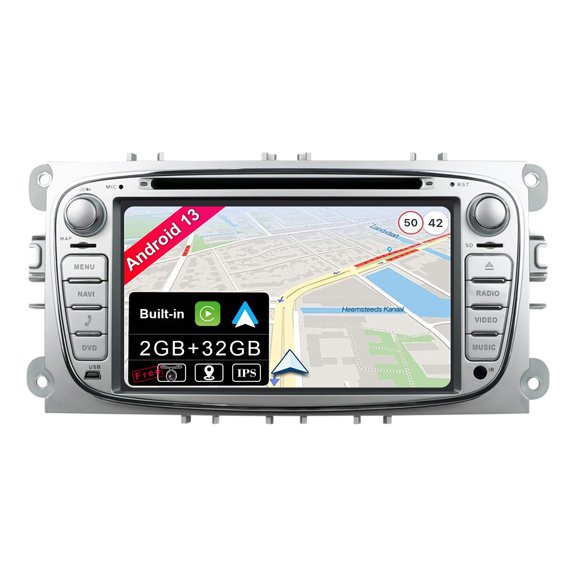 Torovo PX6 Android 10 Double Din Car Stereo Head unit Fit For Focus/Mondeo/S-Max/C-Max/Galaxy GPS Navigation| Free Camera Canbus | 4G+64G | 7 Inch | Support WIFI BT5.0 SWC HDMI 4K-Video 4G DAB Carplay