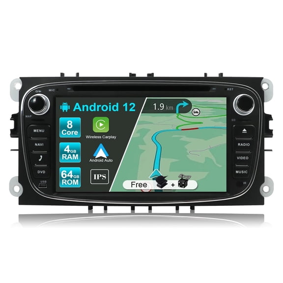 Torovo PX6 Android 10 Double Din Car Stereo Head unit Fit For Focus/Mondeo/S-Max/C-Max/Galaxy GPS Navigation| Free Camera Canbus | 4G+64G | 7 Inch | Support WIFI BT5.0 SWC HDMI 4K-Video 4G DAB Carplay