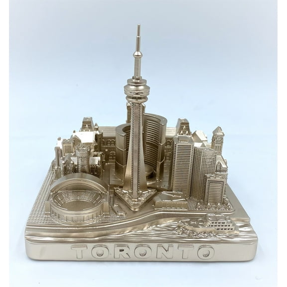 Toronto 3D City Famous Building Model Statue Souvenir Decoration for Home Office Gold 4