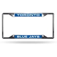 thumbnail image 1 of Toronto Baseball Blue Jays All Corner EZ View Chrome Metal Laser Cut License Plate Frame, 1 of 5