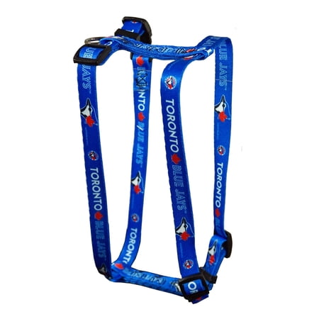 Toronto Baseball Blue Jays Extra Small XS 5/8 Inch Wide Adjustable Dog Harness 8" - 14"
