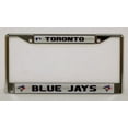 thumbnail image 1 of Toronto Baseball Blue Jays Sparkly Glitter Bling Look Chrome License Plate Frame, 1 of 6