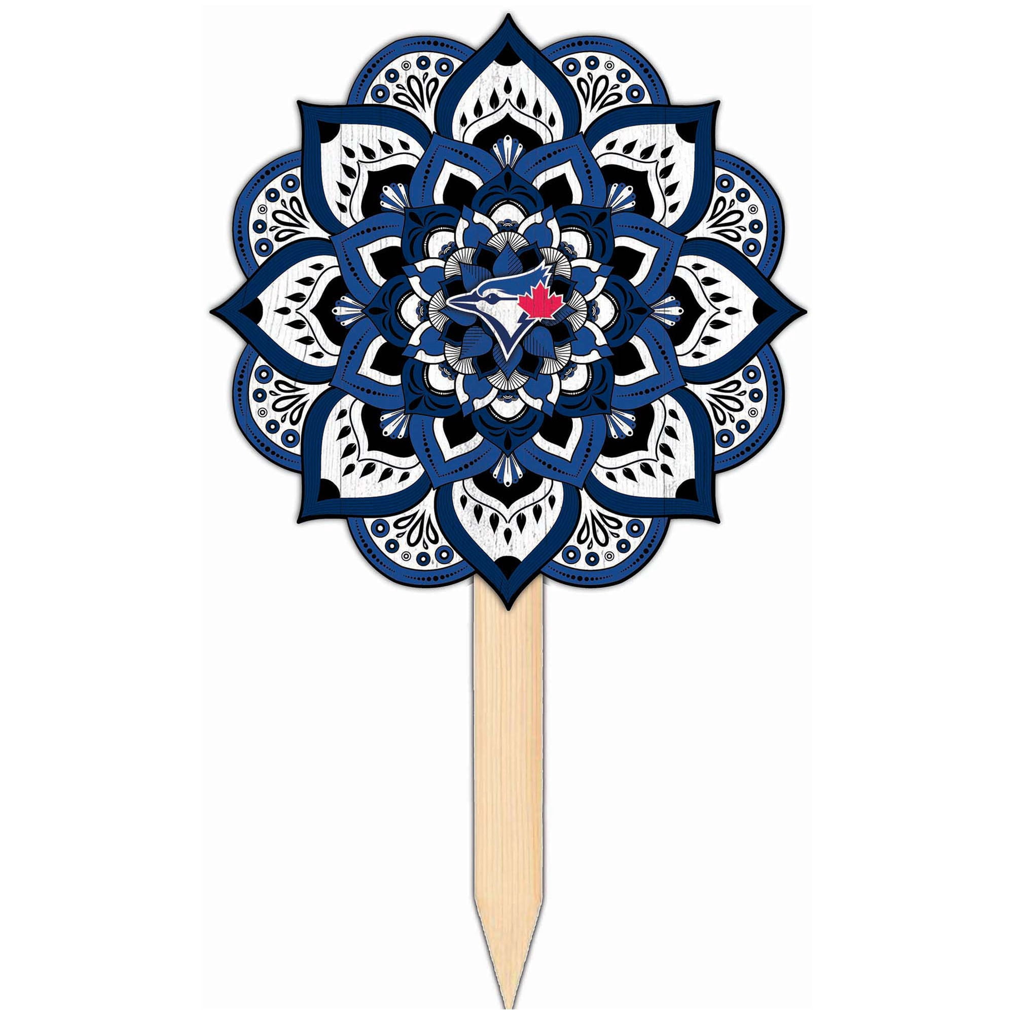 Toronto Blue Jays 18'' x 12'' Mandala Yard Stake - Walmart.com