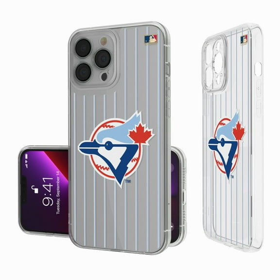 Toronto Blue Jays 1977-1988 Cooperstown Pinstripe iPhone Clear Case