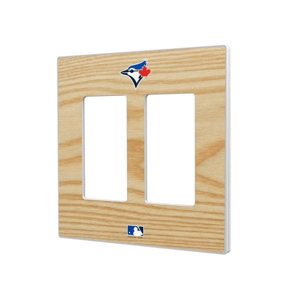 Toronto Blue Jays Baseball Bat Design Double Rocker Light Switch Plate
