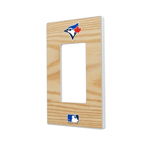 Toronto Blue Jays Baseball Bat Design Single Rocker Light Switch Plate