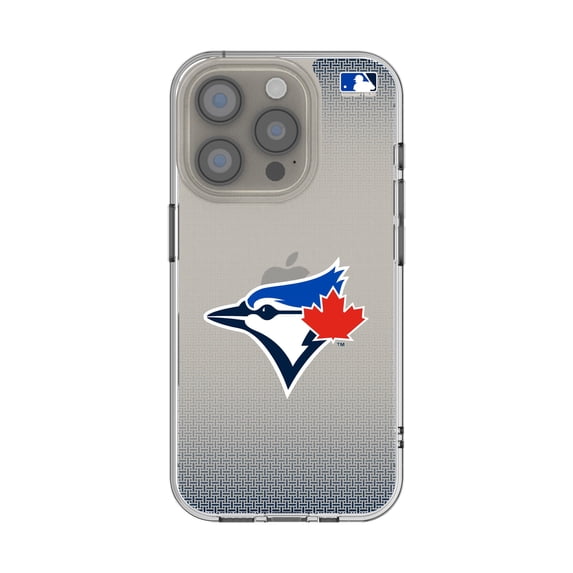 Toronto Blue Jays Linen Logo iPhone Clear Case
