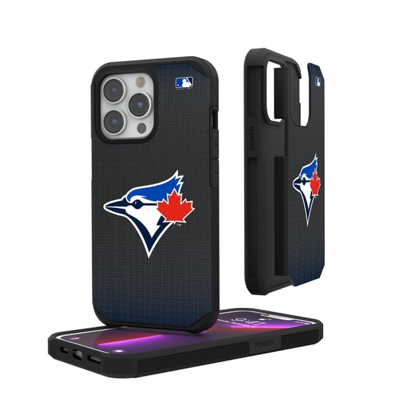 Toronto Blue Jays Linen Logo iPhone Rugged Case